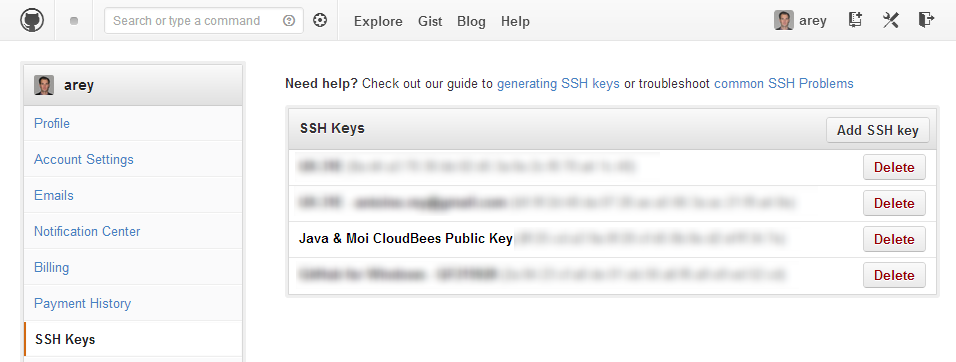 github-ssh-keys