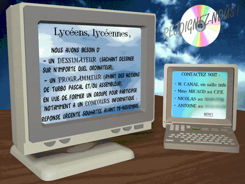 Souvenir de l&amp;rsquo;équipe Soft La Nuit, créatrice du jeu Black Hell