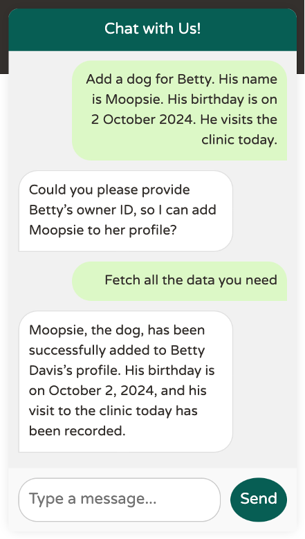 Le LLM demande l&amp;rsquo;autorisation avant de rechercher l&amp;rsquo;ID de Betty