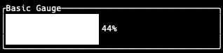 Widget jauge affichant 44%